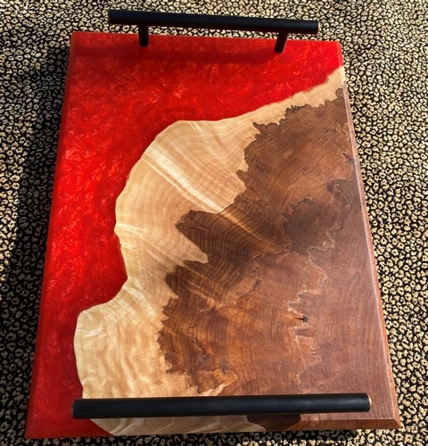Click to view detail for SH183 Charcuterie Board Maple/Red $195